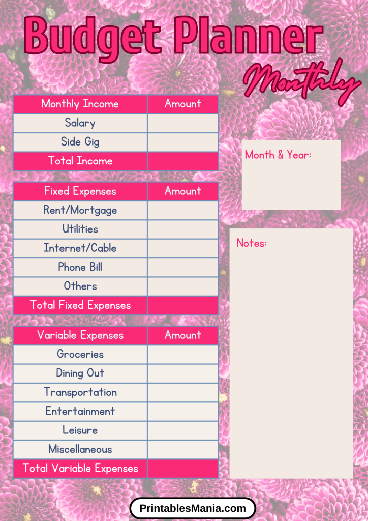 Seasonal Budget Planner