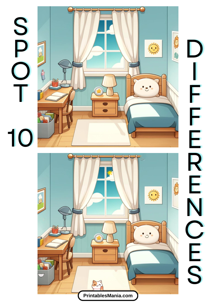 Complex Spot The Difference Puzzles For Adults