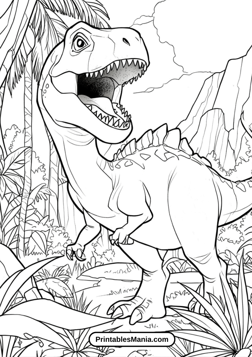 Jurassic World Coloring Pages Printable - Printables Mania