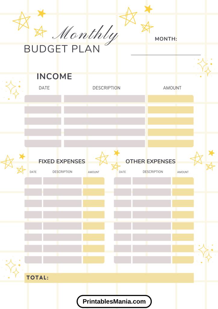 Art Deco Inspired Budget Planner with Geometric Patterns 