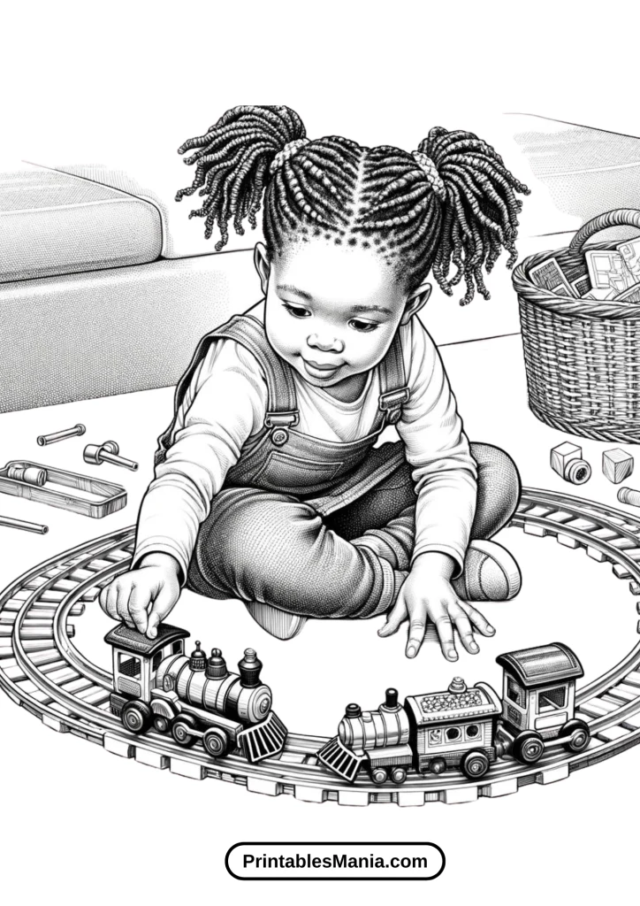 Black Girl Playing