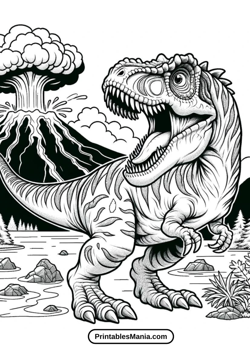 Jurassic World Coloring Pages Printable - Printables Mania