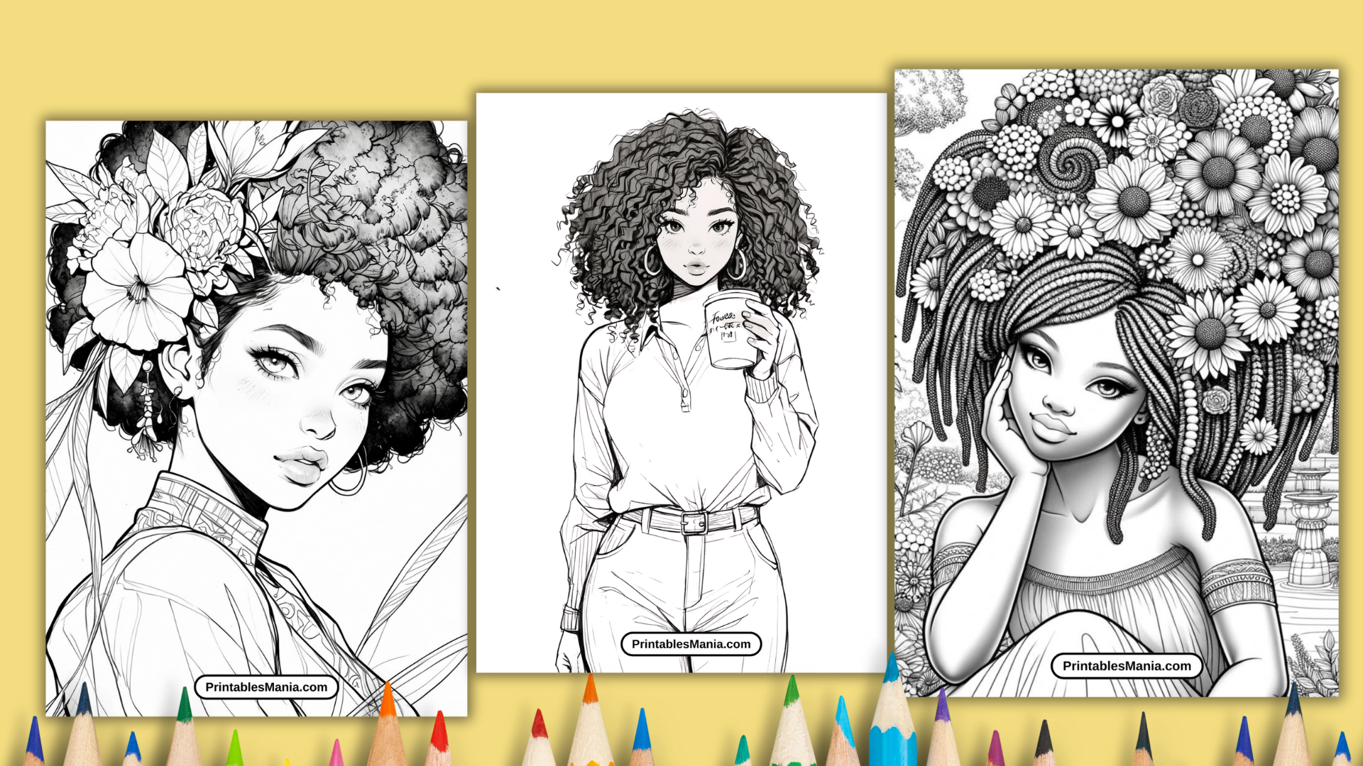 Black Girl Coloring Pages Printable