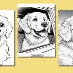 Golden Retriever Puppy Coloring Page