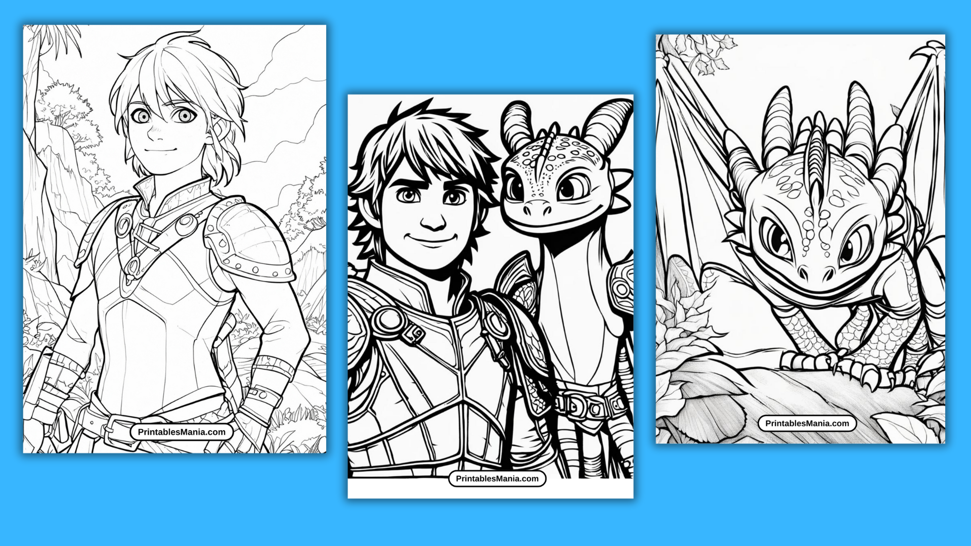 How to Train Your Dragon Coloring Pages Printable