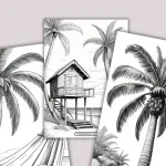 Palm Tree Coloring Page