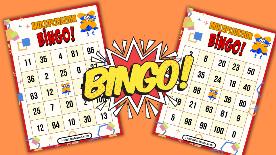 Multiplication Bingo Free Printable Printables Mania