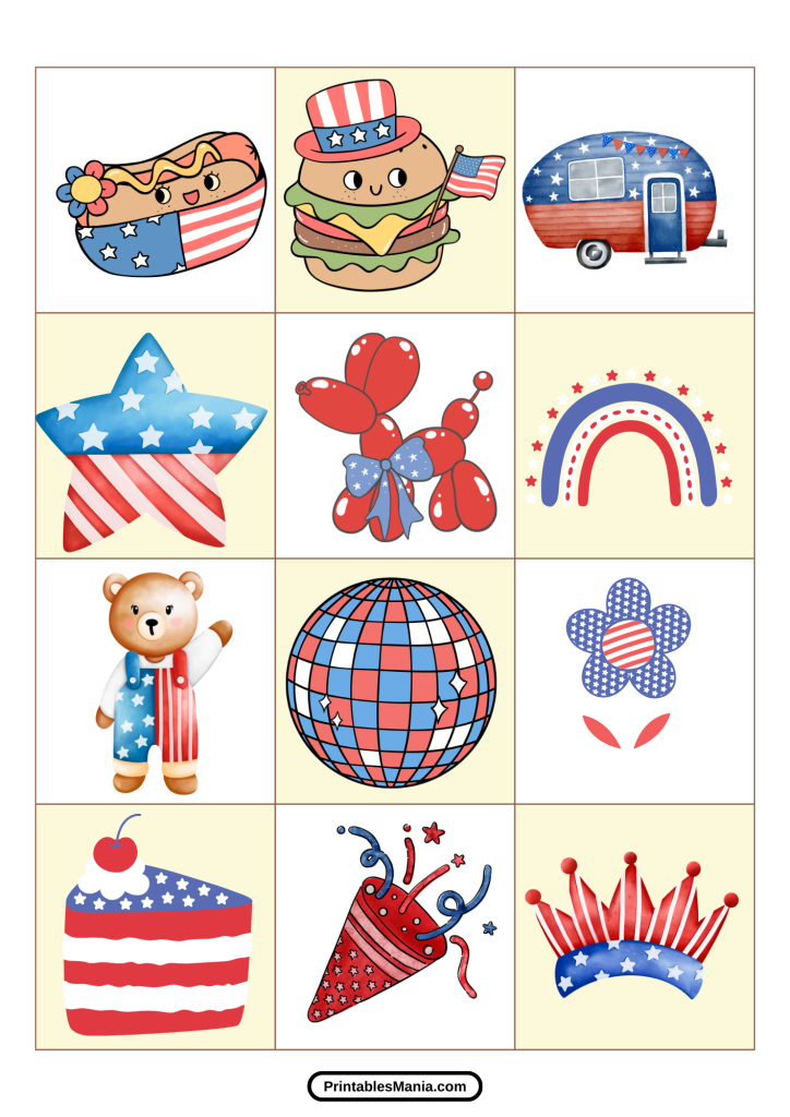 fourth of july games printable