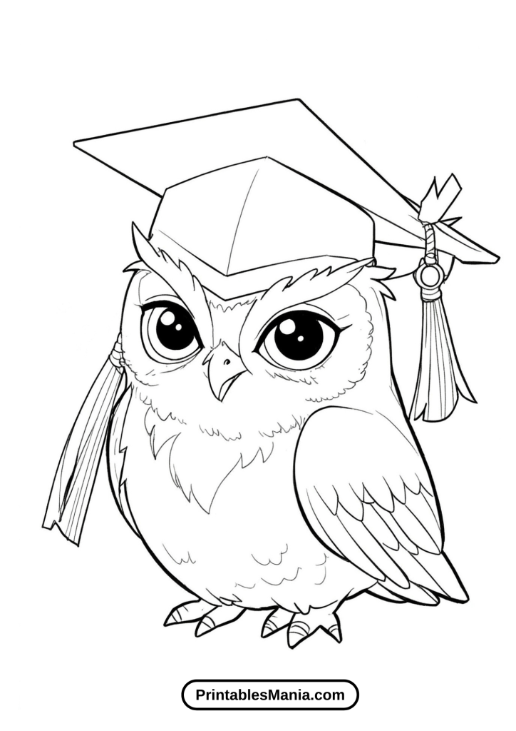 owl colouring ideas