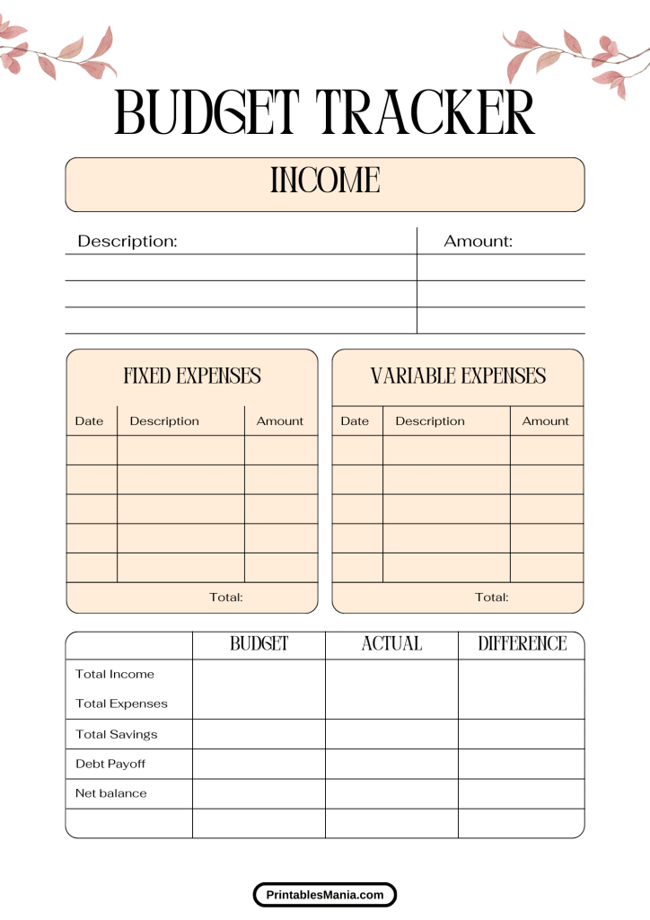 detailed debt management tracker