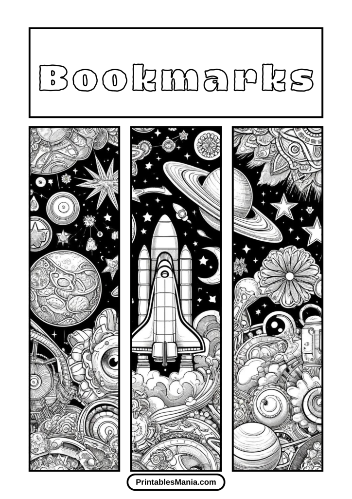 Printable Bookmarks Coloring Pages For Students