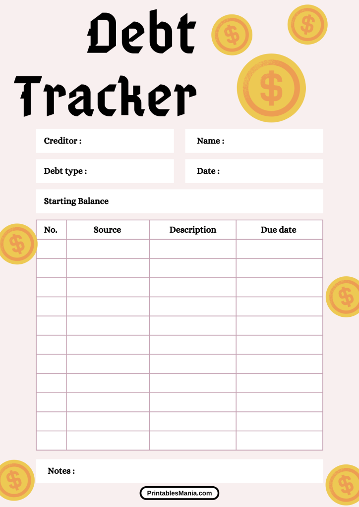 easy-to-use debt tracker