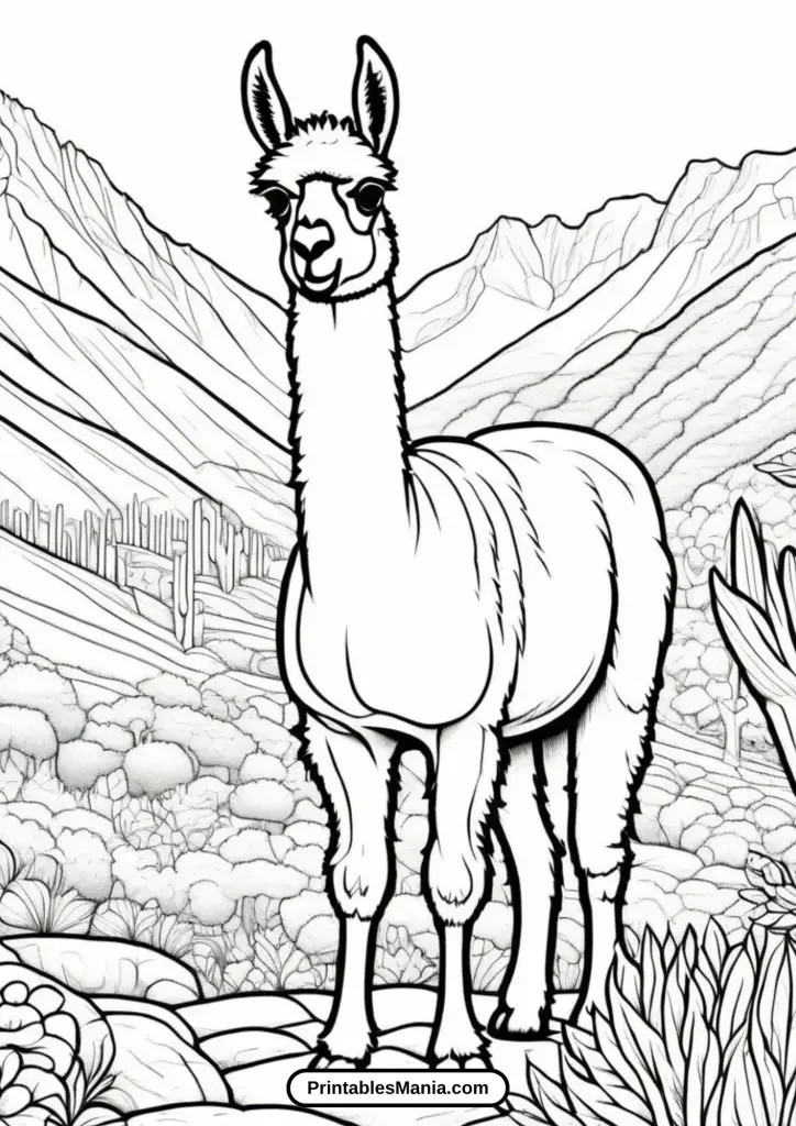 llama llama coloring pages