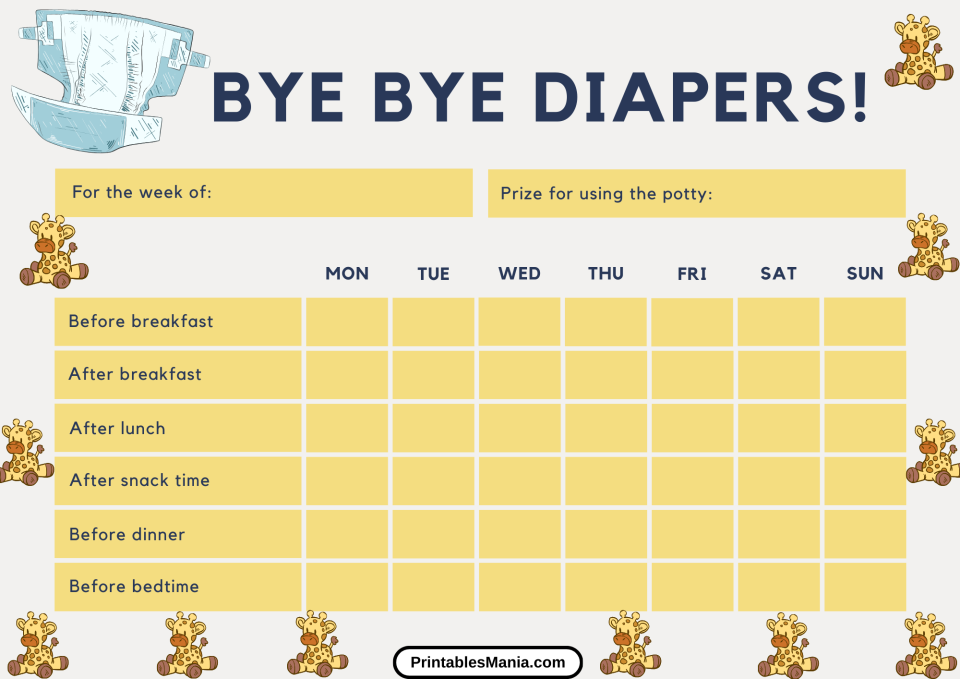 Customize Potty Chart.pdf Potty Chart Printable - Printables Mania