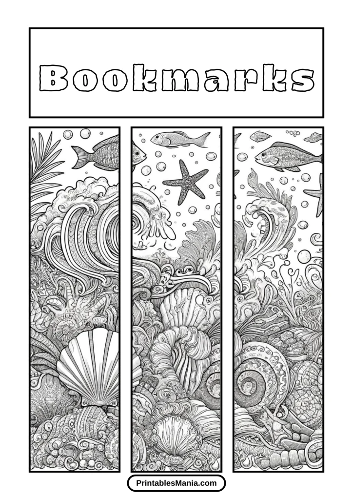 Unique Bookmarks Coloring Pages For Adults