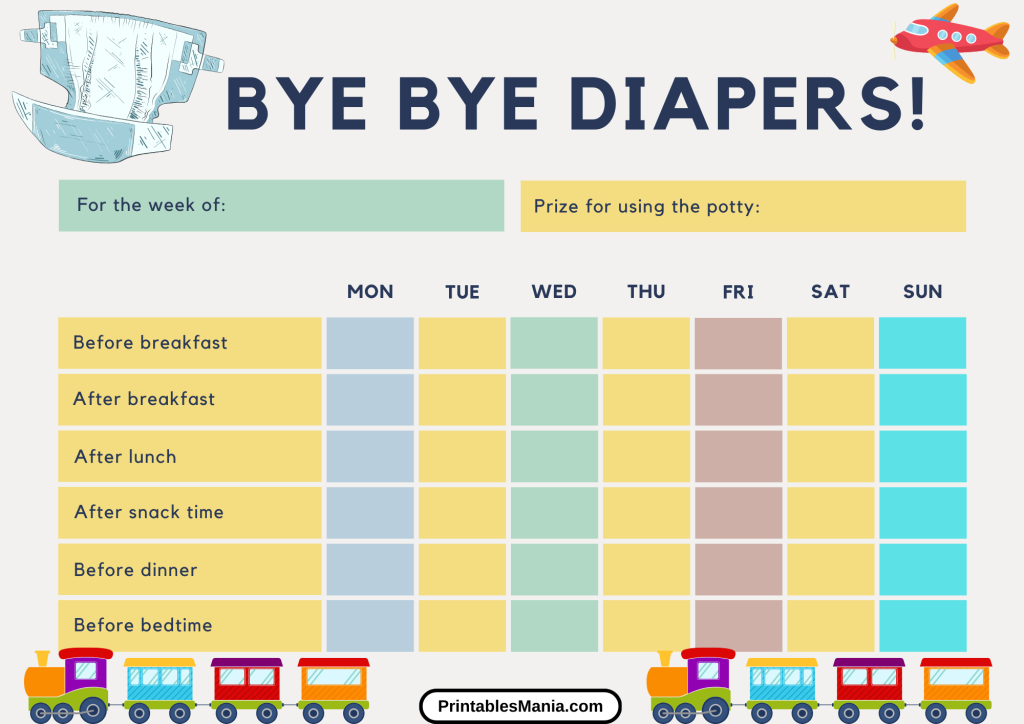 Free Printable Potty Training Chart