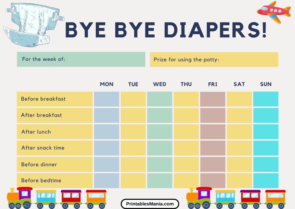 Free Printable Potty Training Chart