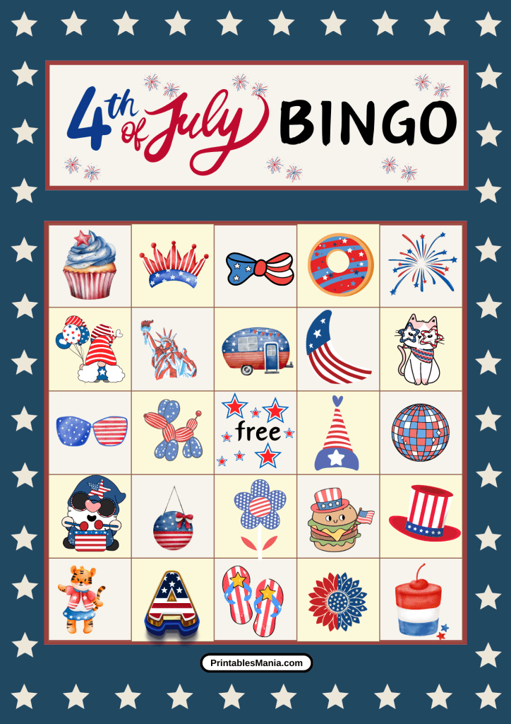 independence day bingo