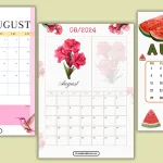 August 2024 Calendar Printable