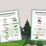 Nature Walk Scavenger Hunt Free Printable