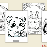 Hamster Coloring Page