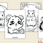 Hamster Coloring Page