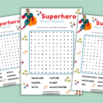 Superhero Word Search