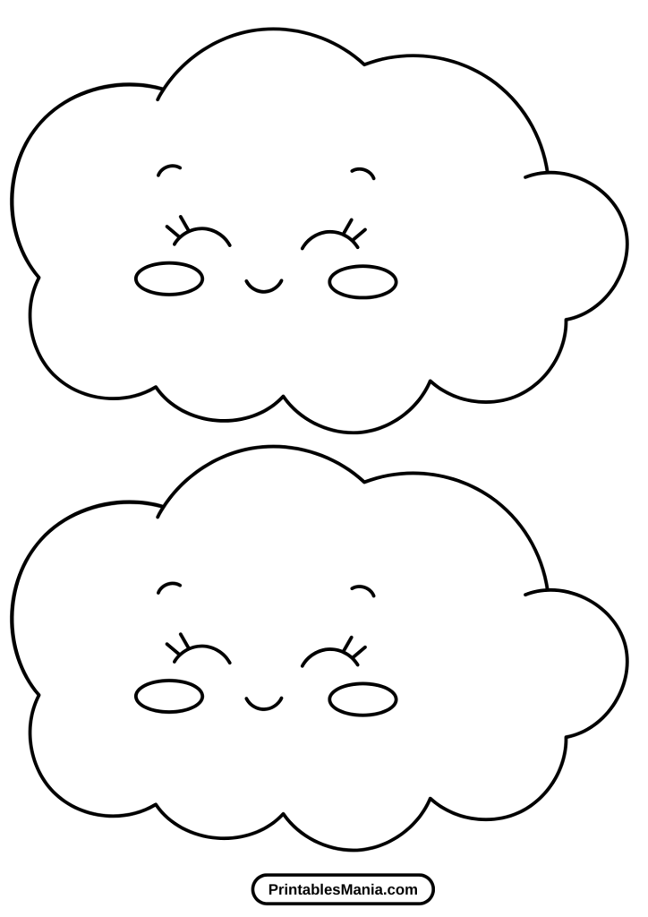 cloud template printable free