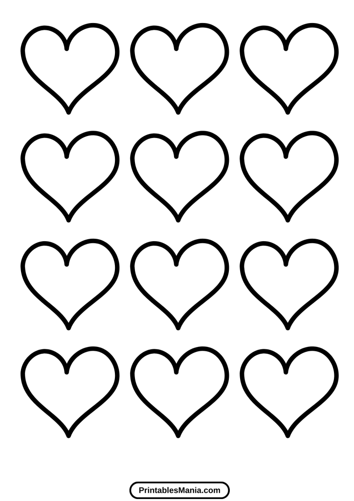 heart shaped macaron template