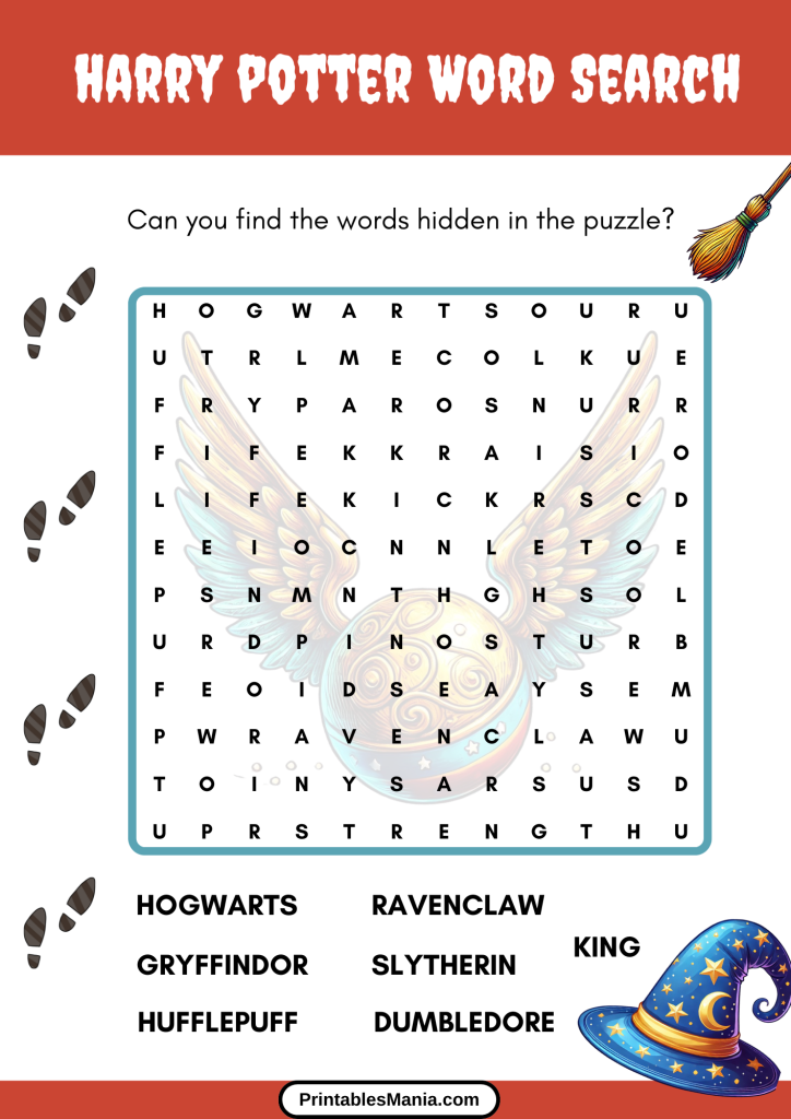 harry potter word search