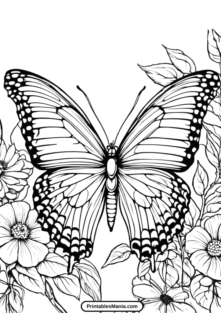 butterfly coloring page