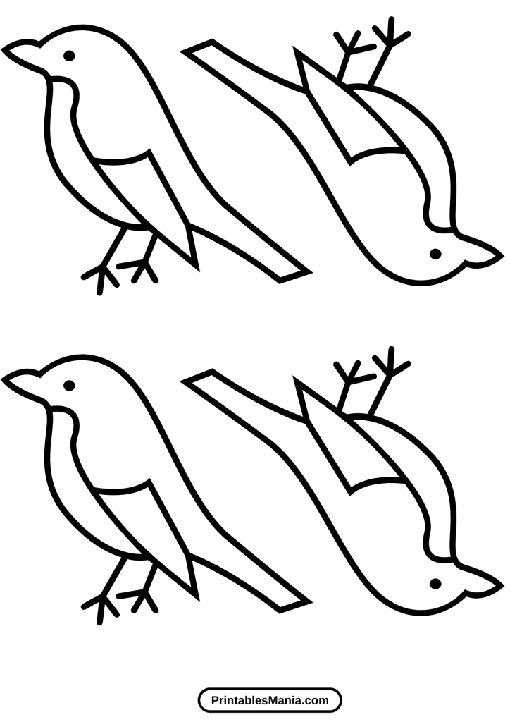 printable bird template pdf