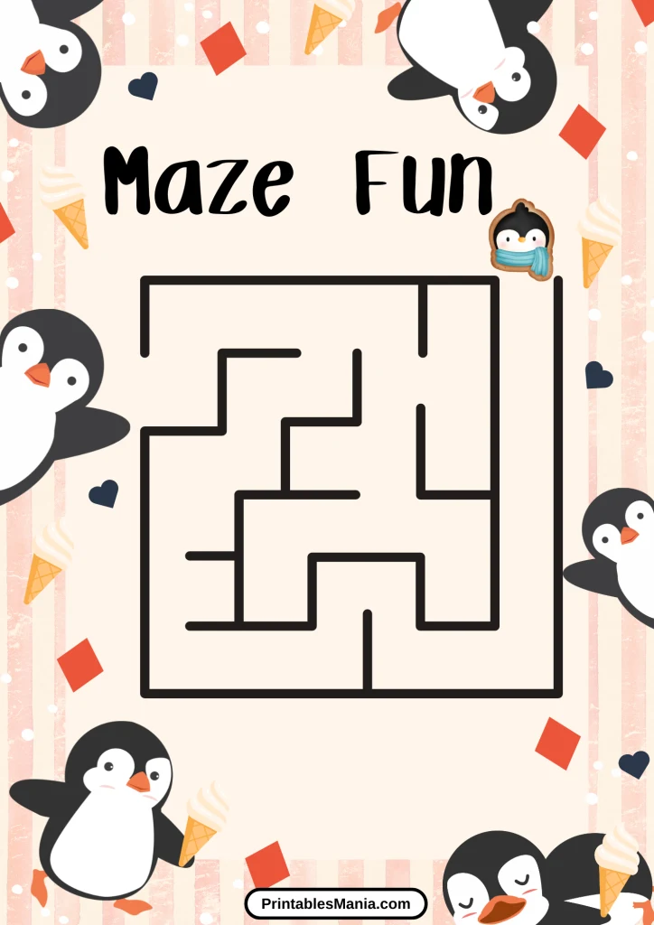 simple maze for young children