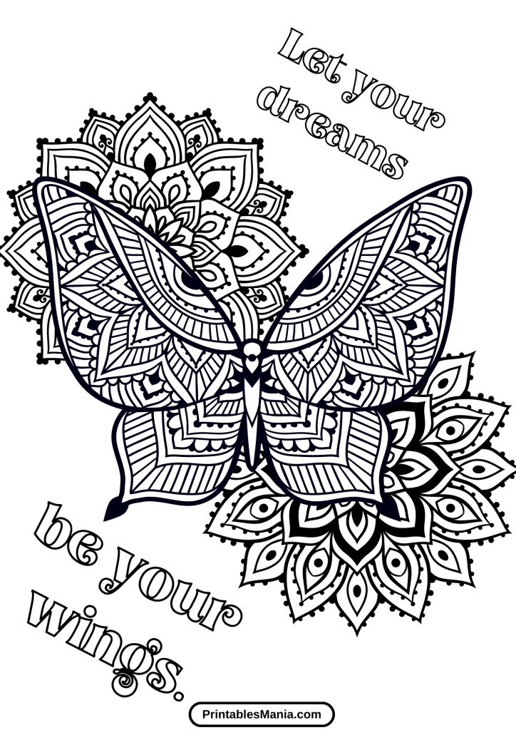 butterfly coloring pages to print