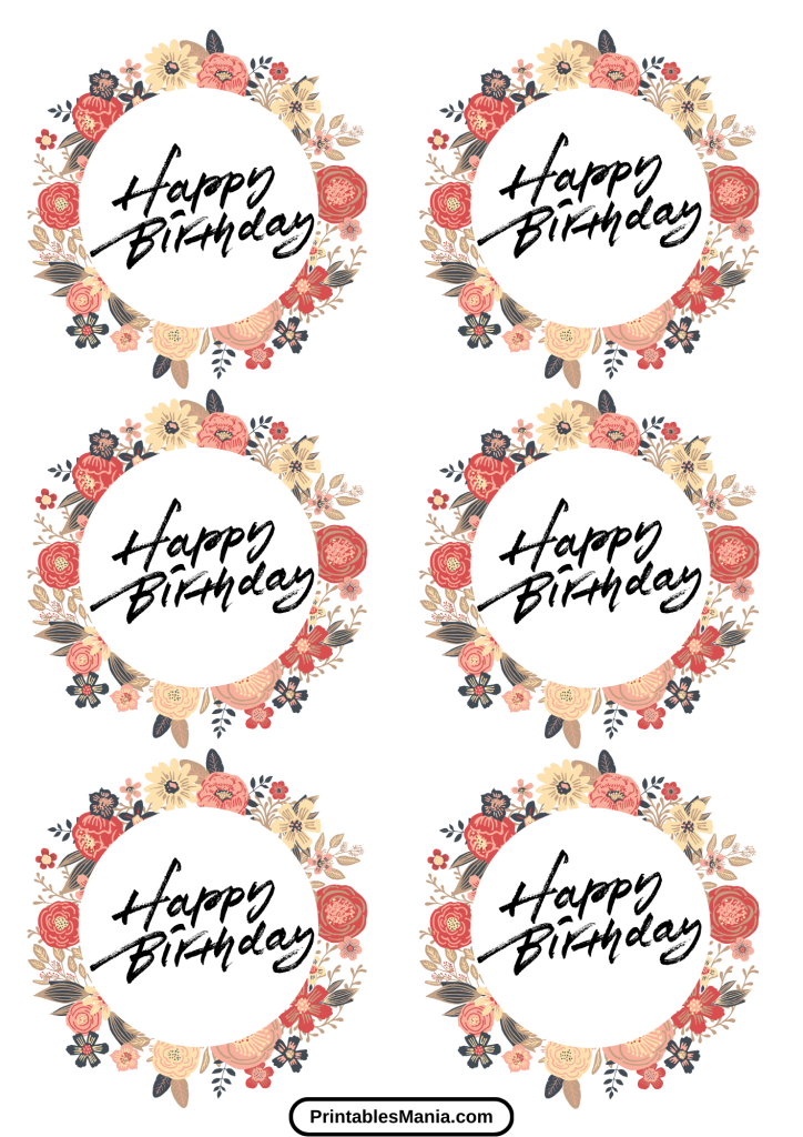 printable birthday cupcake toppers