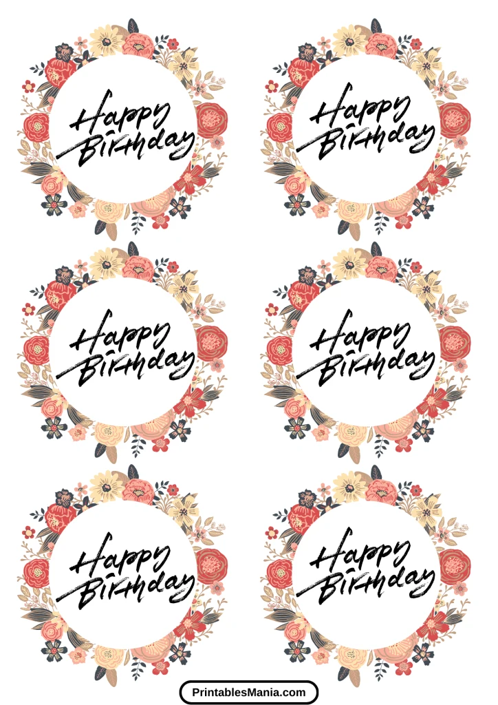 printable birthday cupcake toppers