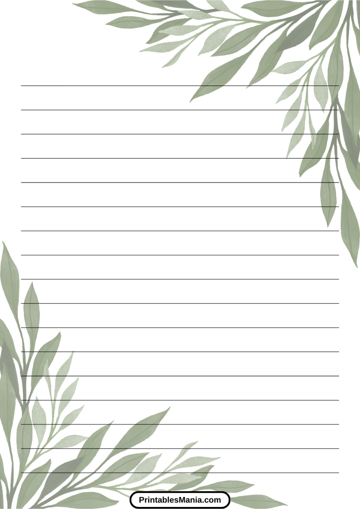 cute lined paper printable