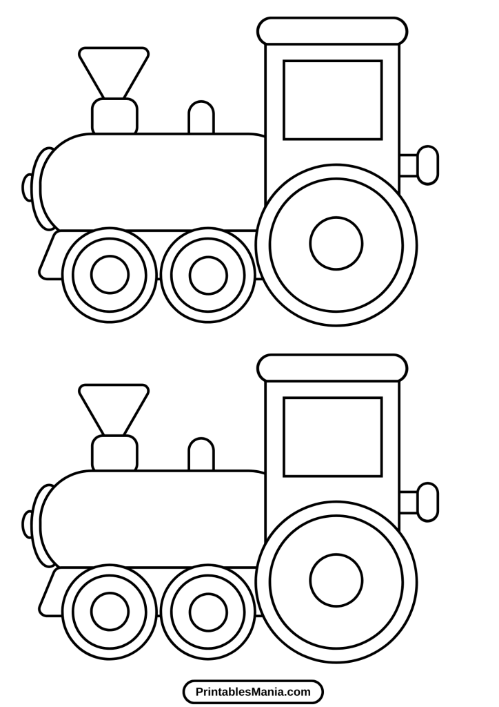 classic steam train printable for kids’ coloring fun