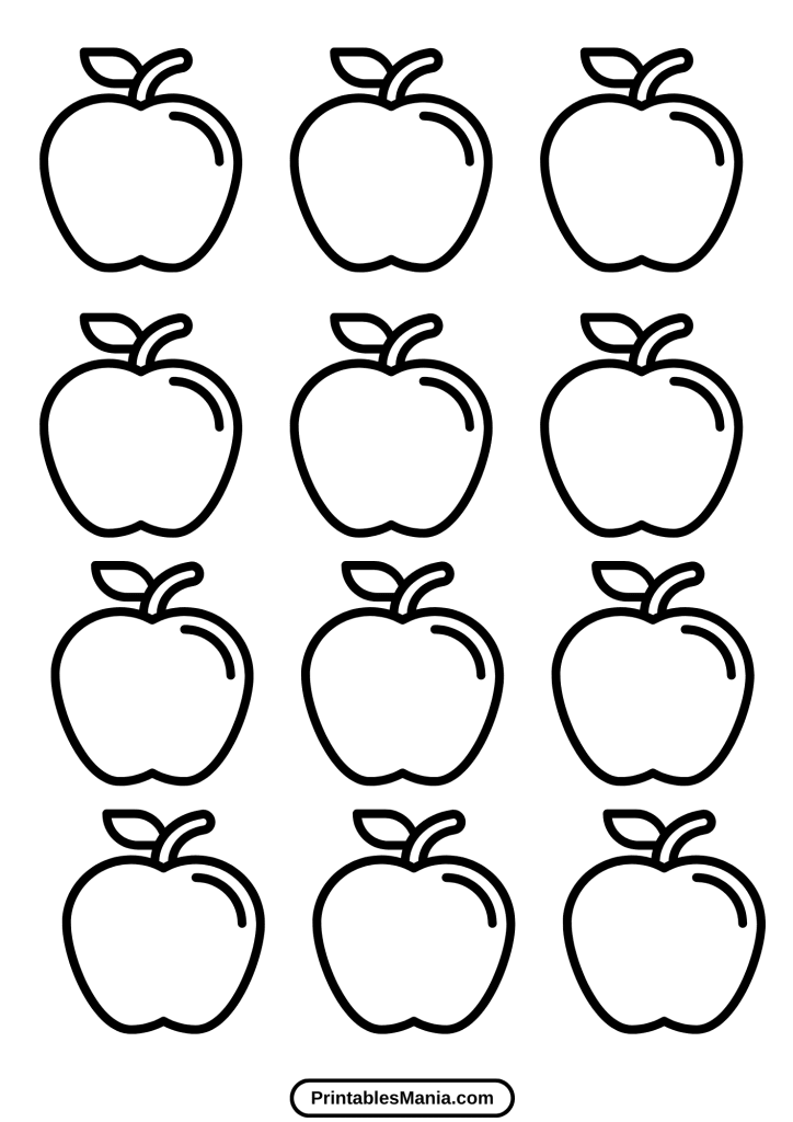 apple macaron template
