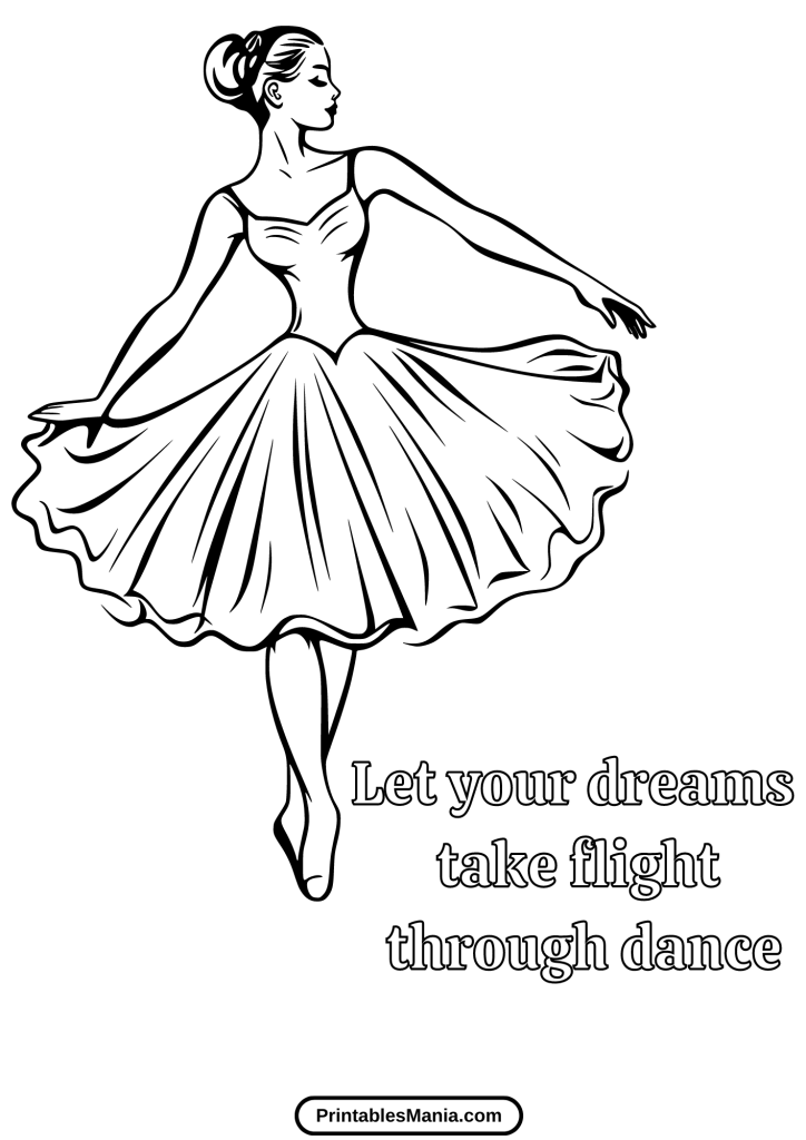 ballerina coloring pages to print