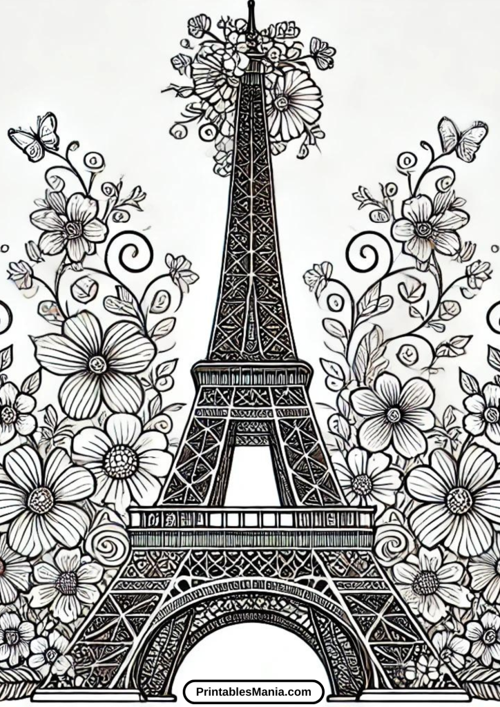 printable picture of eiffel tower