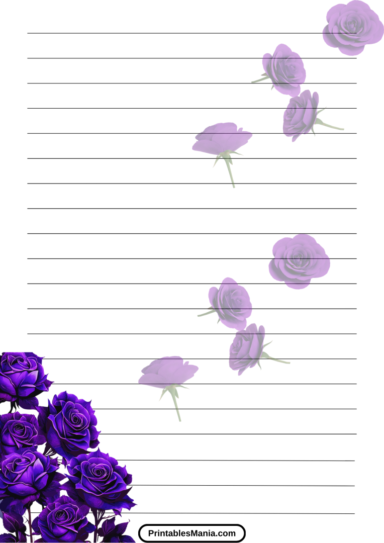 Lined Paper Printable PDF - Printables Mania