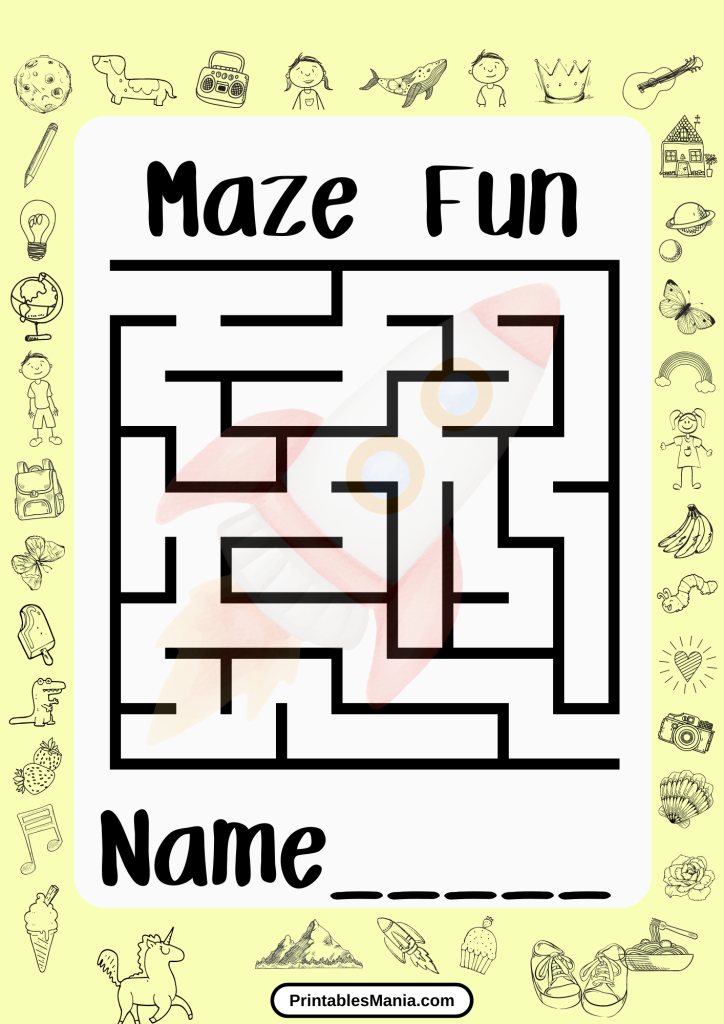 maze game for children to solve