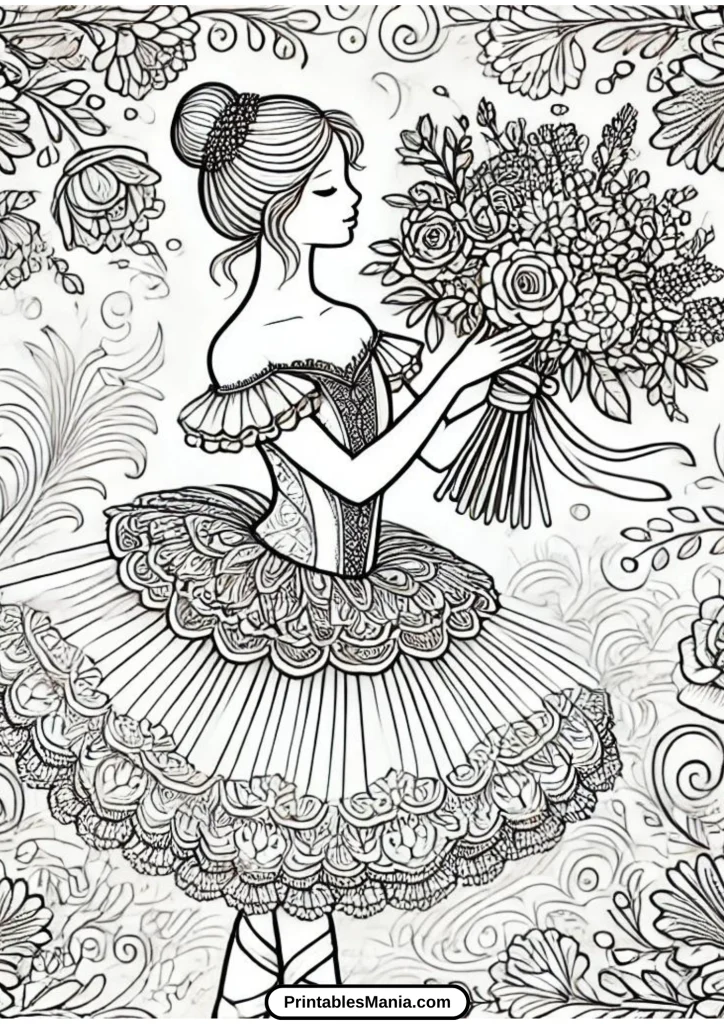 ballerina coloring pages printable