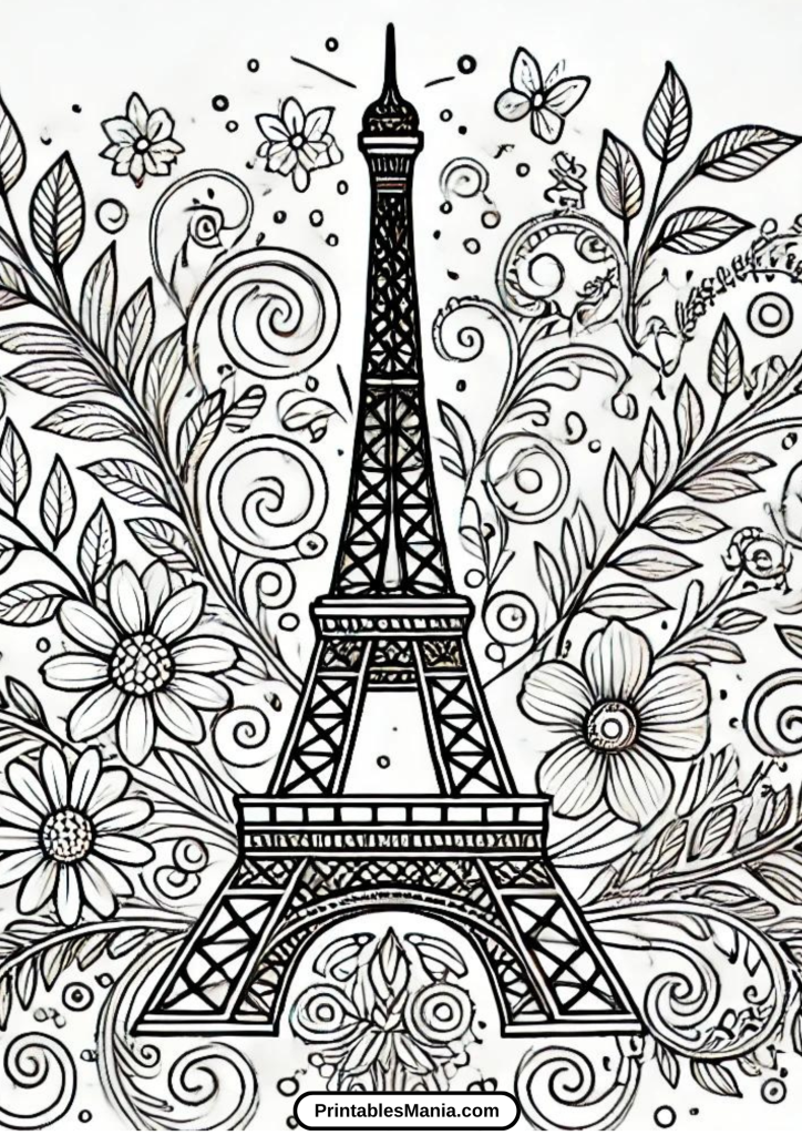 eiffel tower print out