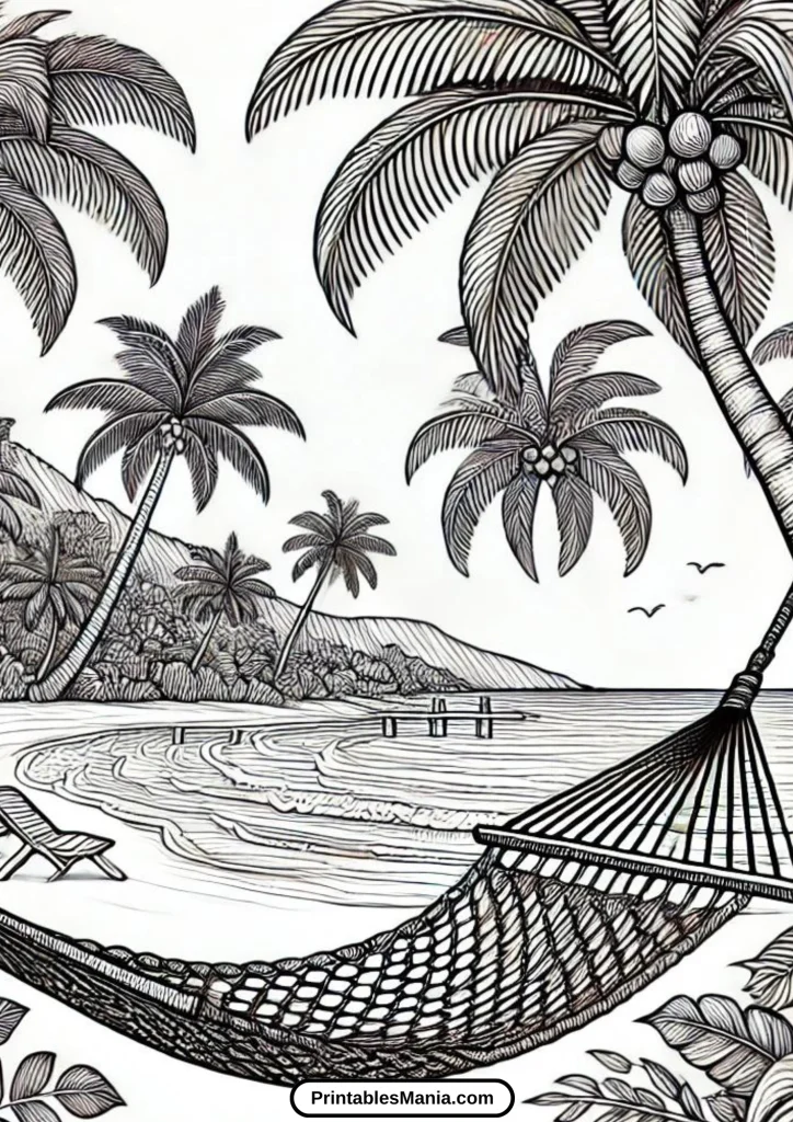 island view coloring page