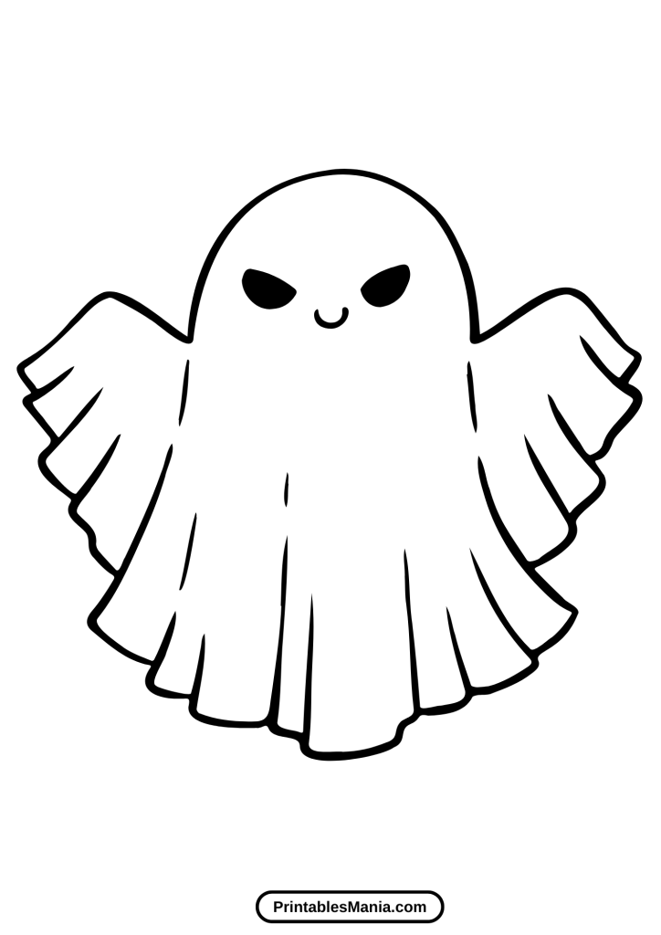 ghost template for halloween party decorations