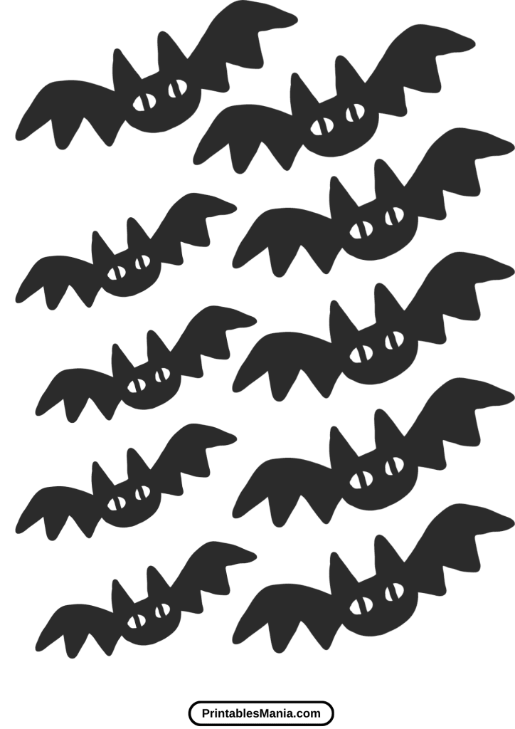 bat template printable with simple design