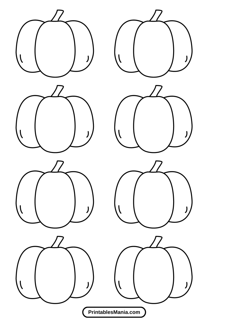 pumpkin macaron template