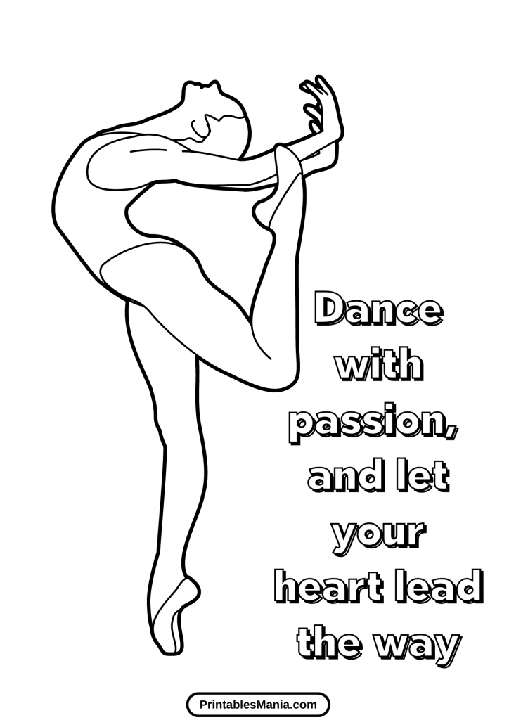 ballerina printable coloring pages